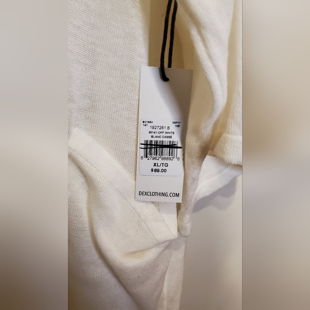 77. NWT - Dex Open Front Side Slit Long Cardigan with Pockets - Picture 8 of 11